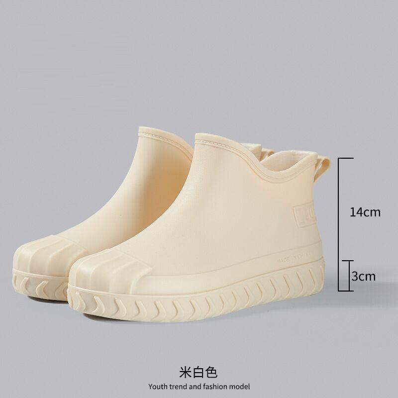 Regenschuhe Damenmode Kurzschaft Erwachsene Wasserdichte Regenstiefel Warm und Rutschfest Martin Schnee Wasserdichte Spezialschuhe