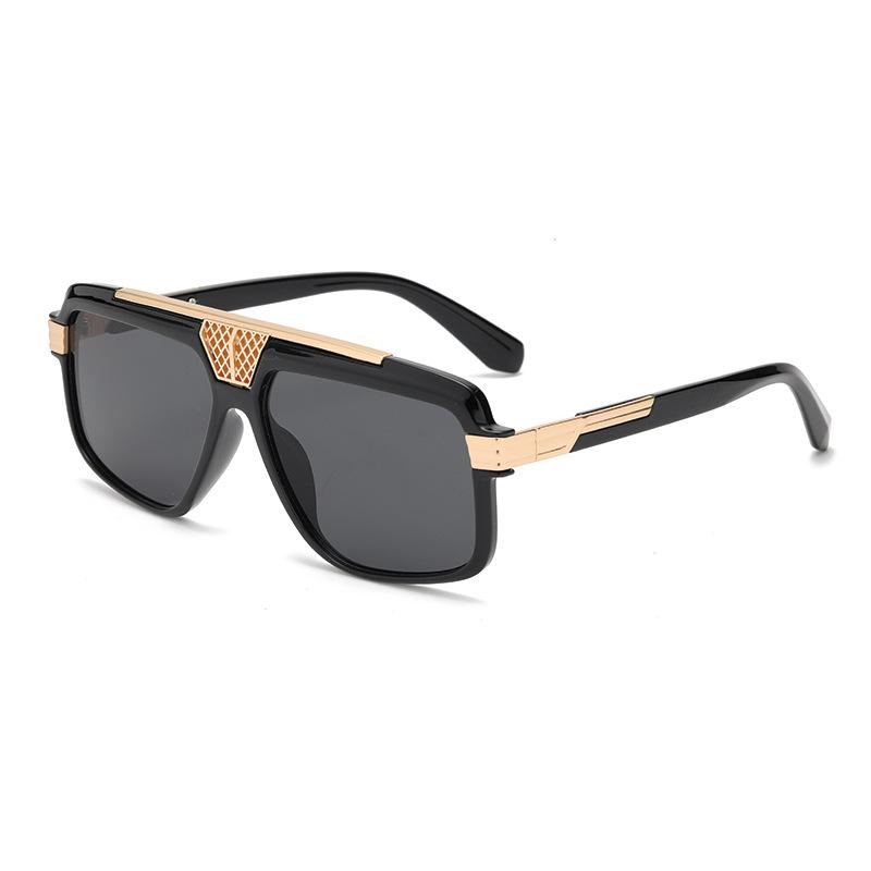 Fashion square sunglasses, new European and American square sunglasses, men's and women's retro UV-proof sunshades
