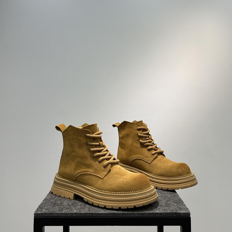 

2026 Autumn Men Outdoor Ankle Boots Comfortable Non Slip Casual Shoes Short Boots Fashion High Top Sports Shoes Botas Hombre 39