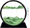 3D Moving Sand Art Picture, Glass Liquid Painting Natural Landscape Showpieces