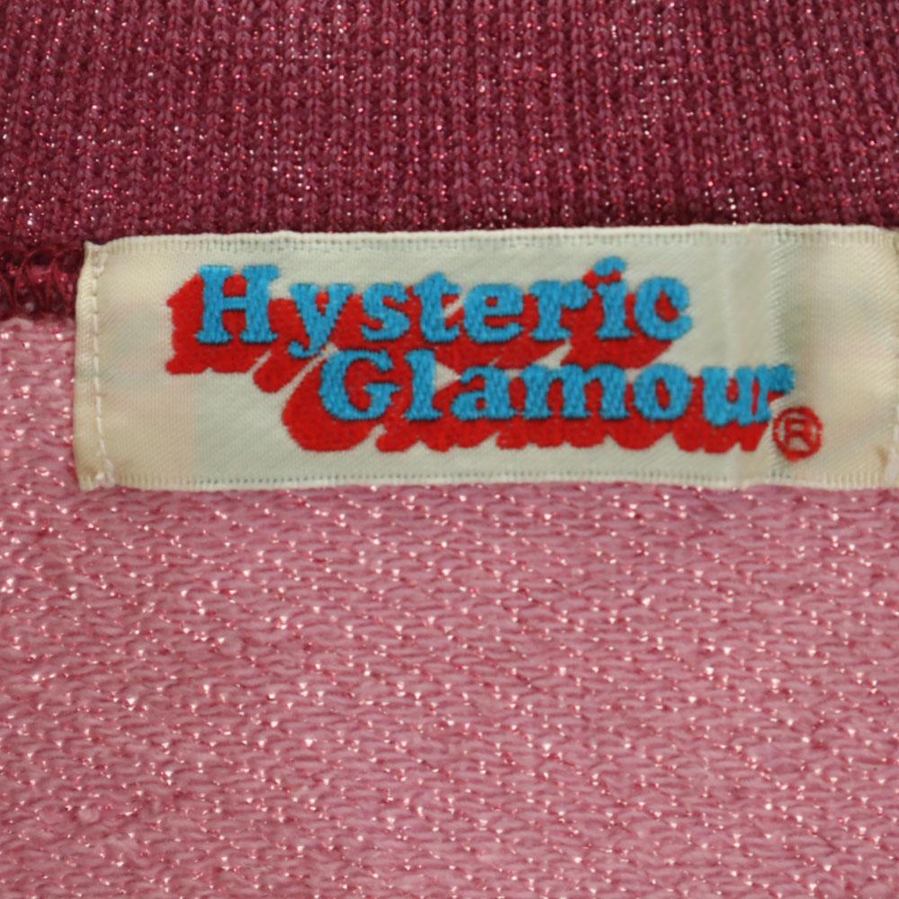 HYSTERIC Made In Japan Print Long Sleeve Trainer F Pink Women Used