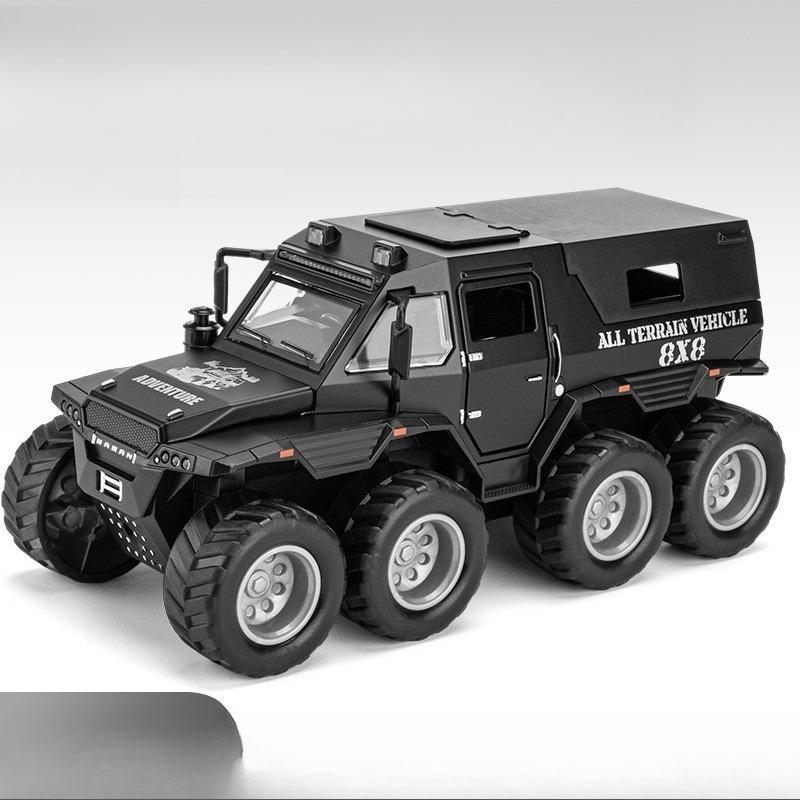 Jianyuan 1:32 Conqueror Simulationslegierung Kinder-Geländewagen Kinder-Sound und Licht Rückstellkraft Mehrere Türen Spielzeugauto