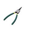 7-inch Snap Ring Pliers with Two-way Straight and Bent Jaws for Internal/External Use - Multi-function Expansion Shaft Holding Tool.