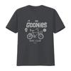 The Goonies Men's Bike Club T Shirt Retro Design with Bicycle Skull 'Never Say Die' Motif vintage Washed Slightly graphic
