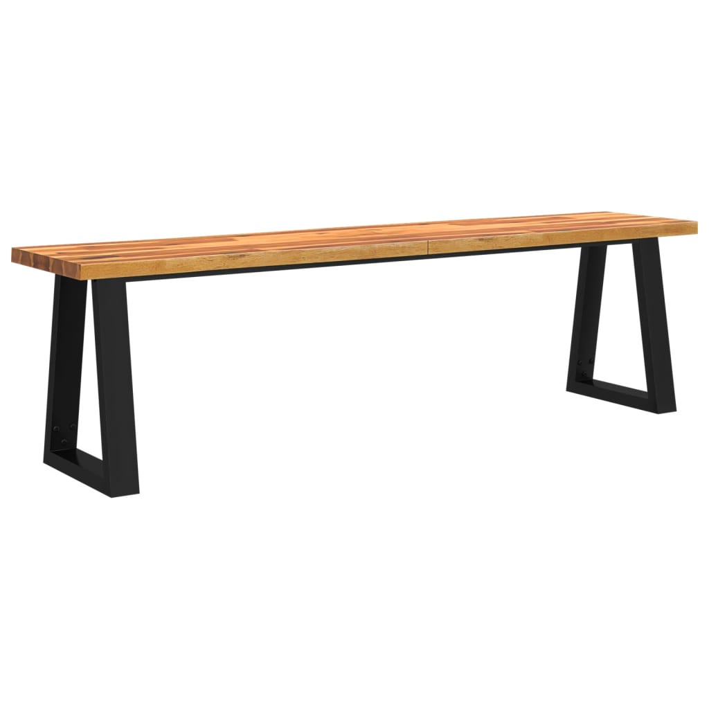 Bank Baumkante 160 cm Solid Acacia Wood