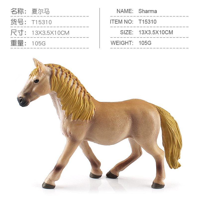 Nine Simulation Ranch Horse Farm Horse Model Haverin Stallion Sharma Hanover Horse Arabian Horse Ornament