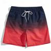Pantaloncini da Spiaggia Grafica Sfumata Uomo Colorati Board Shorts Stampati in 3D Estivi Casual da Vacanza Pantaloncini Corti Larghi da Surf