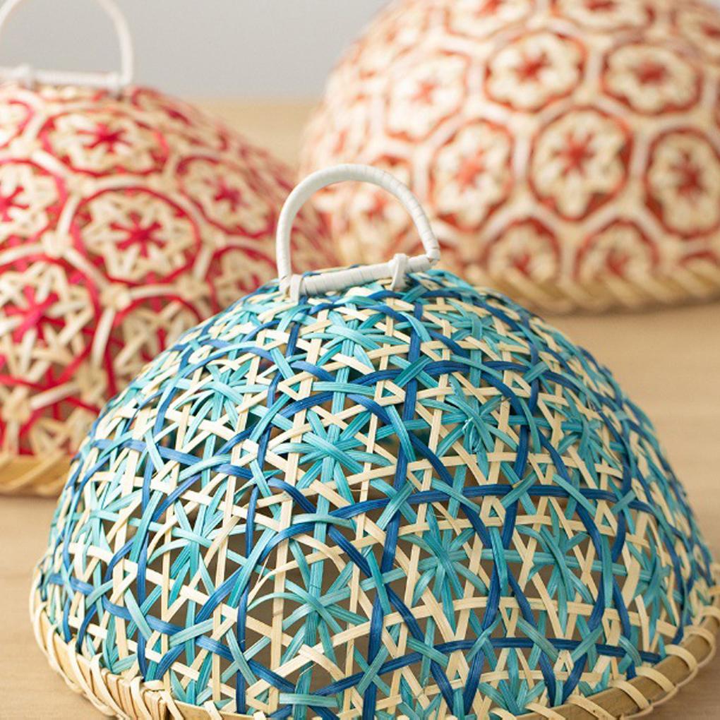 Fruit To Prevent Bowl Made of Bamboo Handmade Fruit Bowl Basket Proof Dining Table Cover Leftover Food Kitchen Hotel
