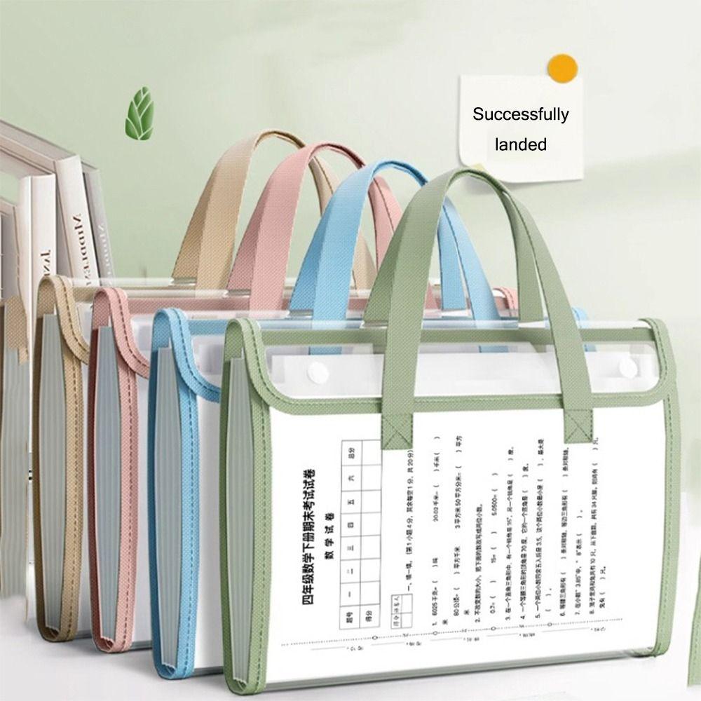 Waterproof A4 File Folder 13 Pockets Archive Bag Fashion File Bag Students