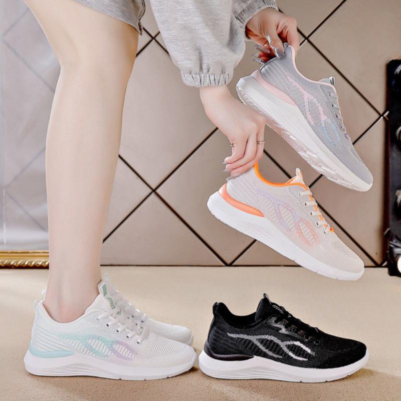 Spring White Running Shoes Sports Shoes Flat Bottom Women's Casual Shoes