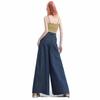 Women's High-Waisted Wide-Leg Jeans, Casual Loose Fit, Floor-Length, Spring/Autumn 2025, Perfect for Pear-Shaped Bodies.