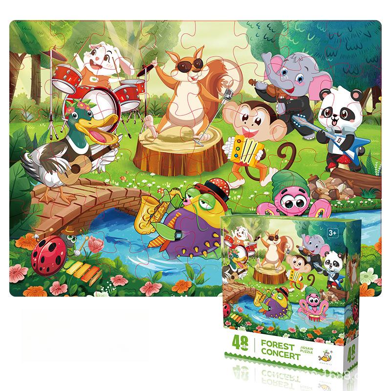 

Іграшки-пазли 48 штук Дитячі іграшки для раннього розвитку Сувеніри для дитячого садка Подарунки Розвиток мислення та практичних навичок