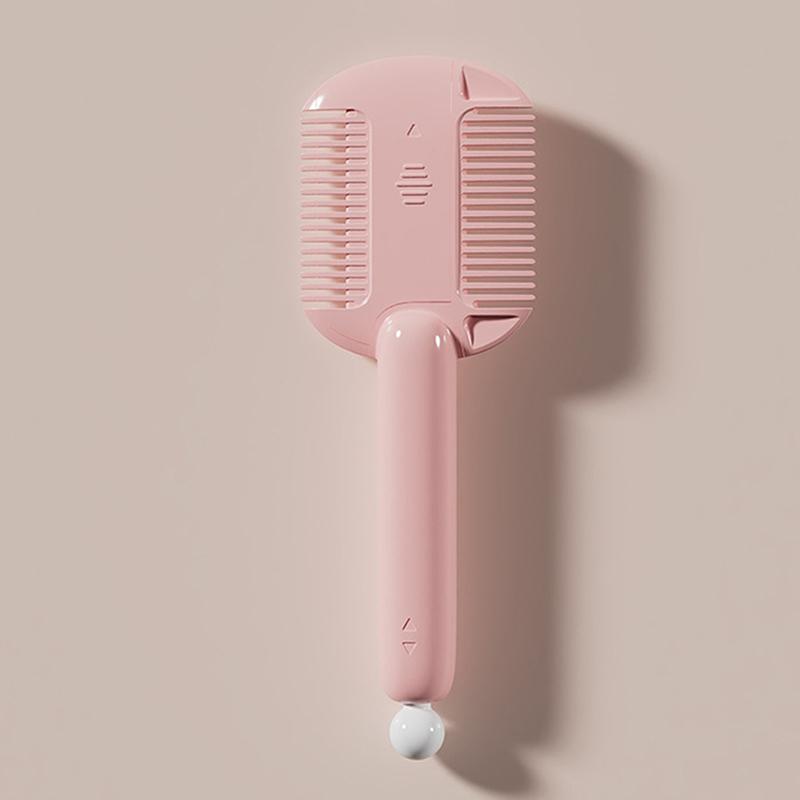 2 In 1 Baby HairCut And Hairdressing Comb Trim Bangs And Broken Hair Bangs Trimmer Manual Portable Children s Hair Clipper розовый