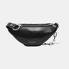 [Gebraucht] Schwarze Lammleder Mini-Hüfttasche - Ausgezeichnet #NIY6OZ