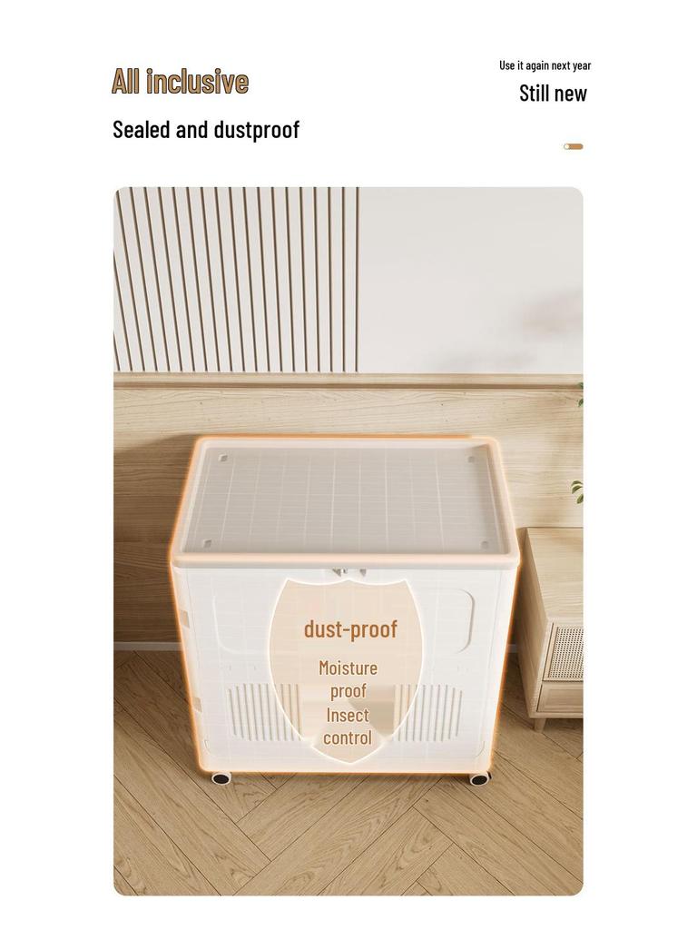 Haixing Large Capacity Folding Plastic Laundry Hamper with Lid