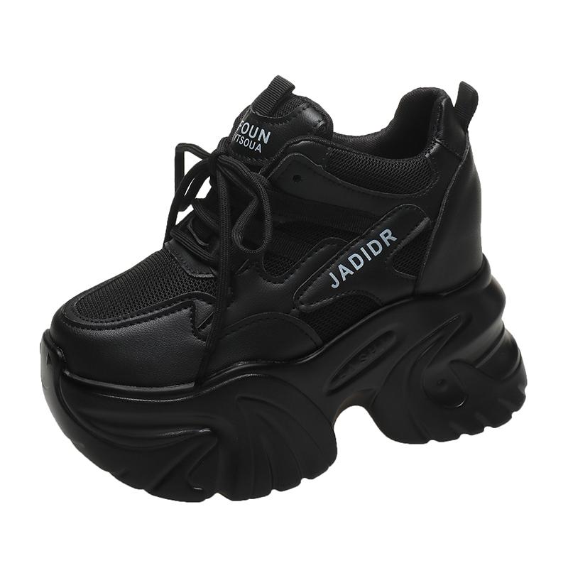 Fashion Hot Sale Women Platform Casual Breathable Mesh Shoes 2025 New Spring Chunky Sneakers Wedges Hollow Leisure Shoes for Woman