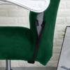 Green Velvet Swivel Chair Cover For Office Use