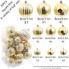 1box 4/6/8cm Christmas Decoration Shatterproof Plastic Christmas Ball Xmas Tree Hanging ornaments for Home Party Holiday Navidad