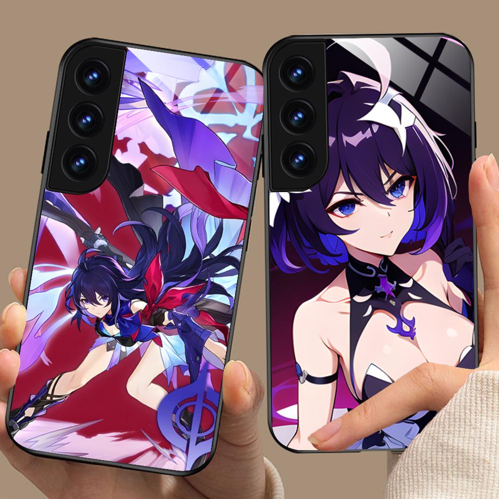 HSR Seele Glas Handyhülle für Samsung Galaxy A56 55 54 53 52 51 36 35 34 23 16 15 5G Buntes Cover