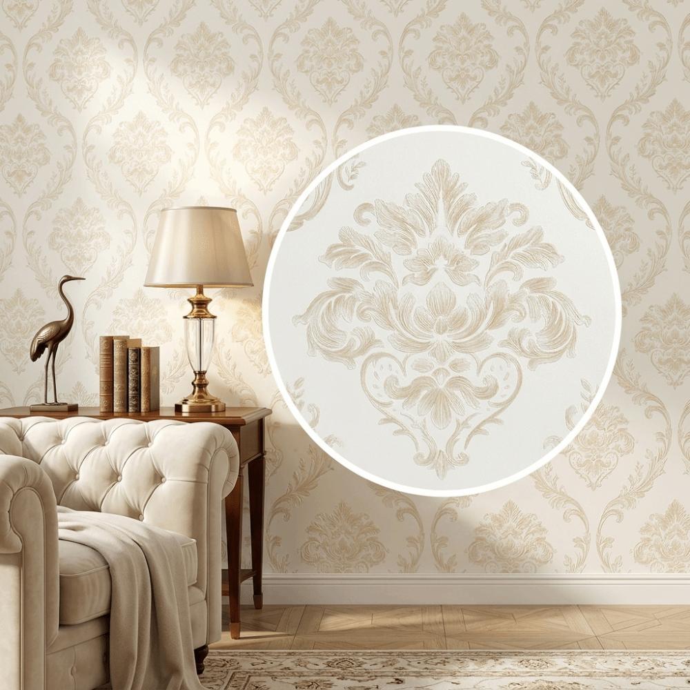 Thickened Peel and Stick Wall Sticker 3D Embossed Self-Adhesive 3D Embossed Wallpaper Washable Strippable