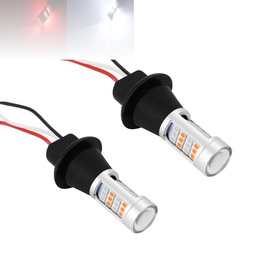 Partools T20 7440 Turn Signal Position Kit, 12 V, White, Amber, 2-Color Luminous, 42