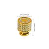 2PCS Single-hole Cabinet Door Handles Crystal Rhinestone Wardrobe Door Handle Simplicity Multiple Color Furniture Handles