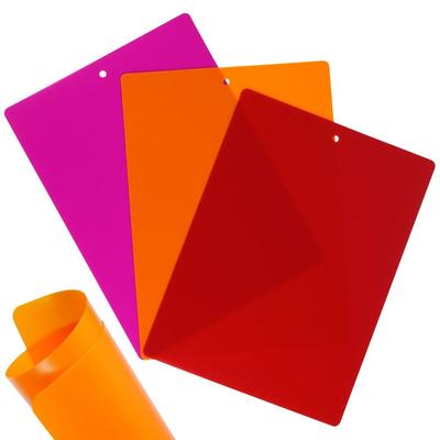 3x Flexible Kitchen Board Plastic Chopping Mat Set