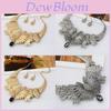 Vintage Artificial Jewelry Decoration With Alloy Geometric Earrings And Necklace For Elegant Occasions