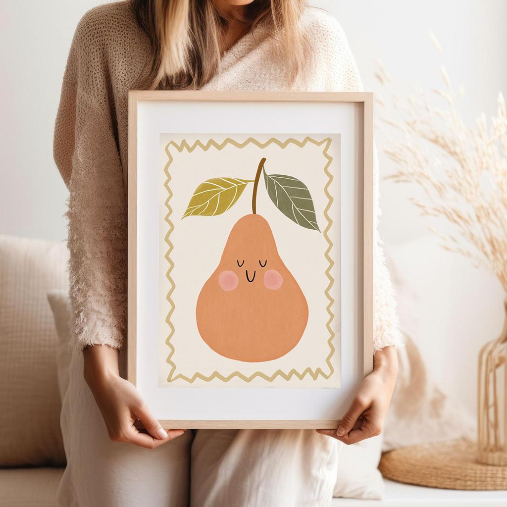 Poster for a Child Pear Fruit