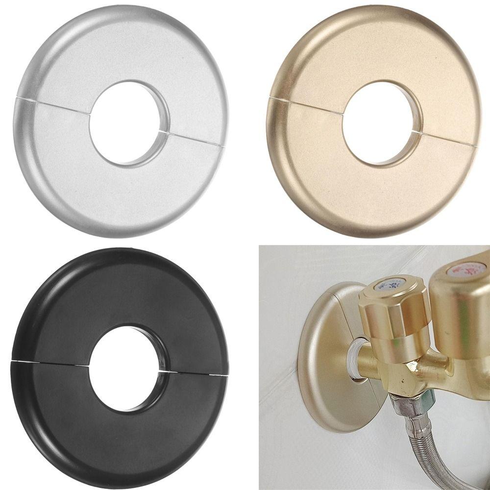 Useful ABS Shower Faucet Cover Round Black Faucet Decorative Cover White Faucet Accessories Shower