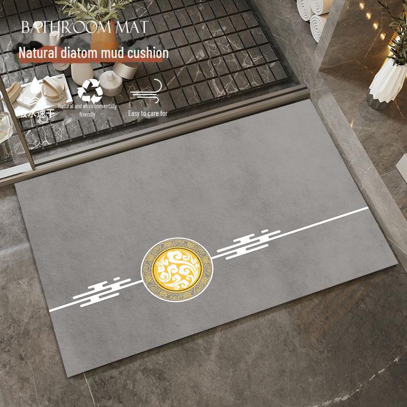 „Nowe chińskie antypoślizgowe maty podłogowe z błota okrzemkowego – szybkoschnące, chłonące wodę maty łazienkowe i wejściowe”
