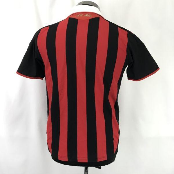 adidas AC Milan 2008-2010 Serie A Soccer Uniform Men’s XS-S Black Red(USED)