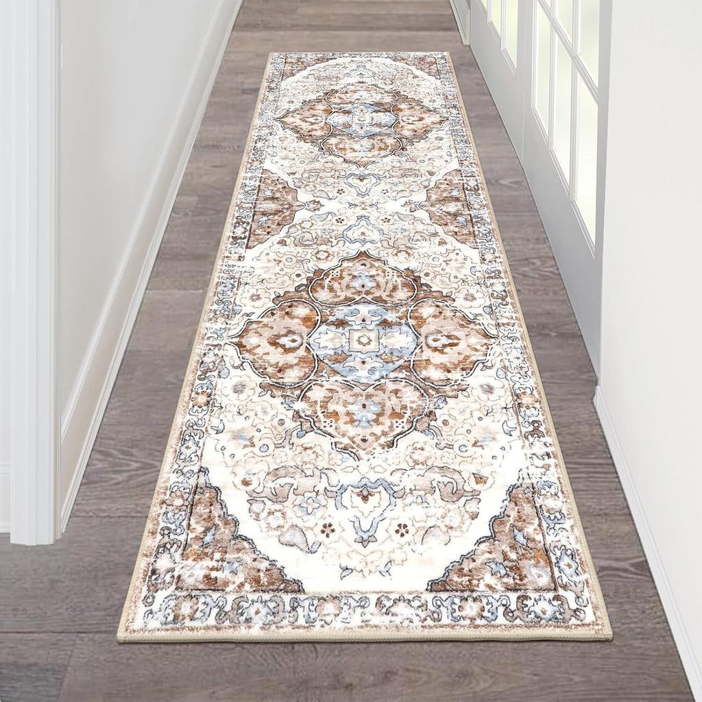 Persian Living Room Corridor Carpet Anti Slip and Wear-resistant Carpet Home Anti Dirty Bedroom Bedside Carpet