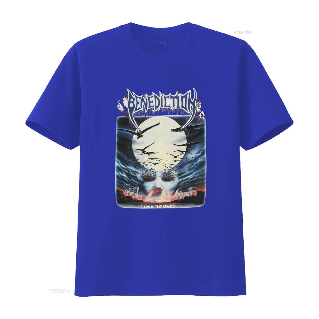 New Benediction Band Dark Is The Season T Shirt For Fans S 5XL BI04204 Vintage Washed Comfortable Top For Everyday Wear