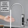 New Stainless Steel Electric Faucet Instant Heating Kitchen Dish Washing Hot And Cold Dual-use Intelligent Digital Water Heater
