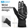 INBIKE Winter Cycling Gloves Full Finger Thermal Men's Bicycle Gloves Warm Cotton Waterproof Bike Gloves for Motorcycle Cycling