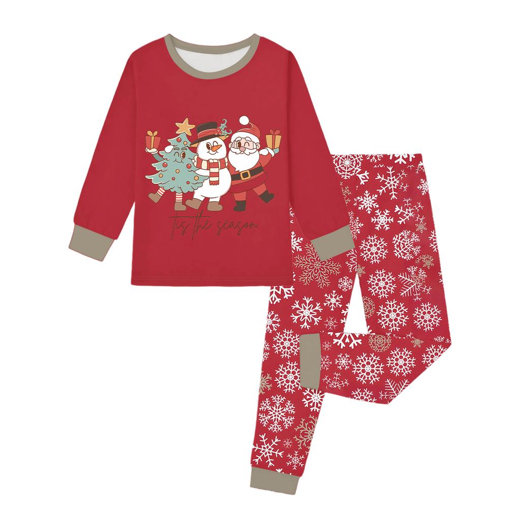 Dětský módní oblek Sukně Kulatý výstřih Top s dlouhým rukávem Kalhoty