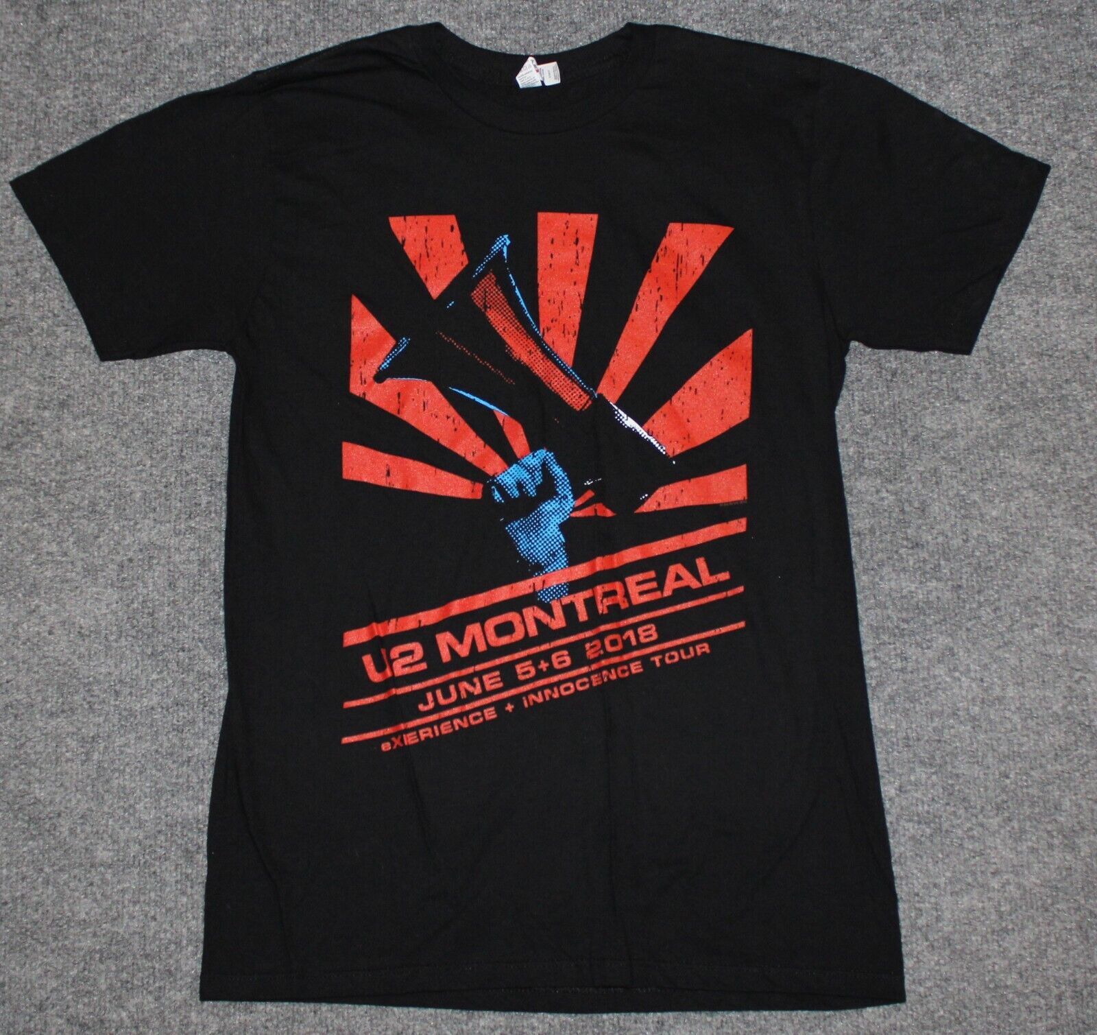 U2 Montreal June 56 2018 Experience Innocence Tour T-shirt L