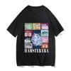 Hamster Eras Tour Tshirt Funny Retro UnisexWomen Tshirt Harajuku Clothing Tees Unisex Vintage Kawaii Cotton Tops Graphic T Shirts