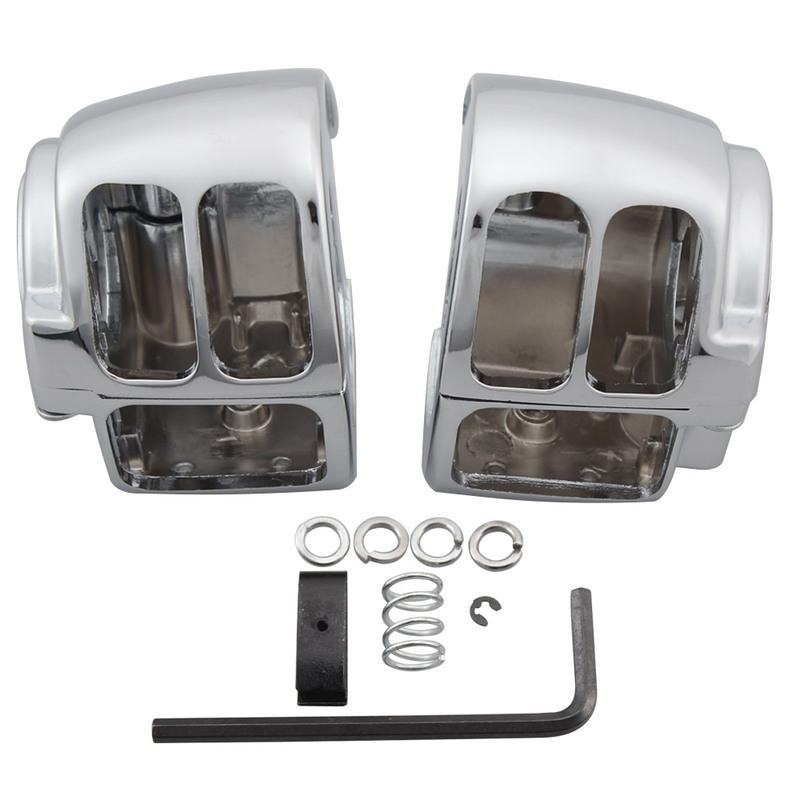 Motorcycle Handlebar Control Switch Housing Cover Switch Button Caps For Harley Sportster 1200 883 Dyna Softail Touring V-Rod