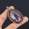 Kunzite Pendant Gemstone Jewelry, 999 Copper Wire Wrapped Pendant, Gift For Women Handmade Pendant