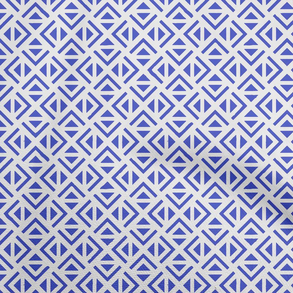oneOone Katoen Flex Lichtgroene Stof Geometrische Driehoek Jurk Materiaal Stof Print Stof Per Meter 40 Inch