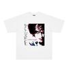 The Cure British Rock Bands Printed Tshirt Made of Pure Cotton Featuring An American Retro Style with A Small Collar and Loose