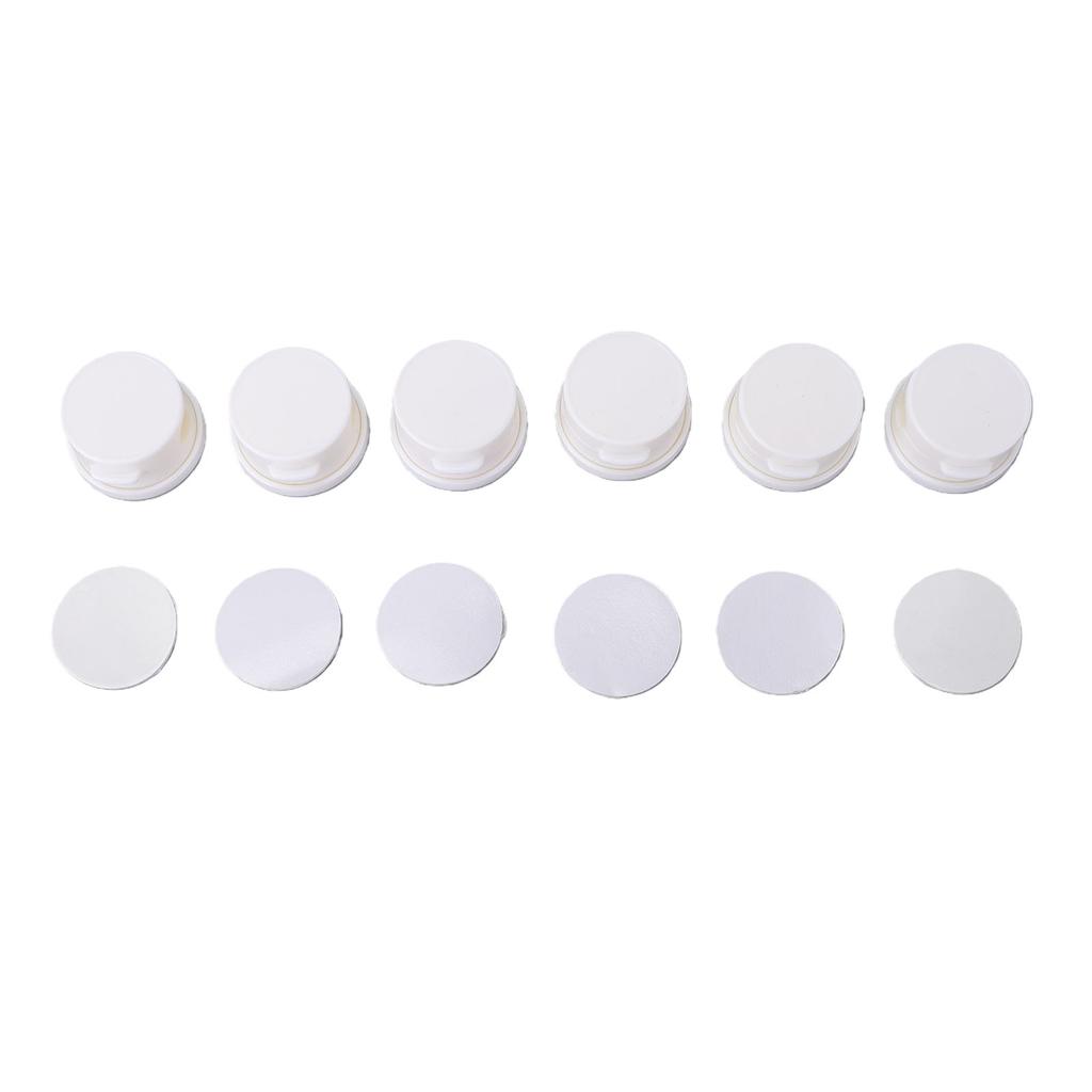 6 Pcs Magnetic Cable Clips Rotating Easy Open Cable Management Wire Holder Keeper White