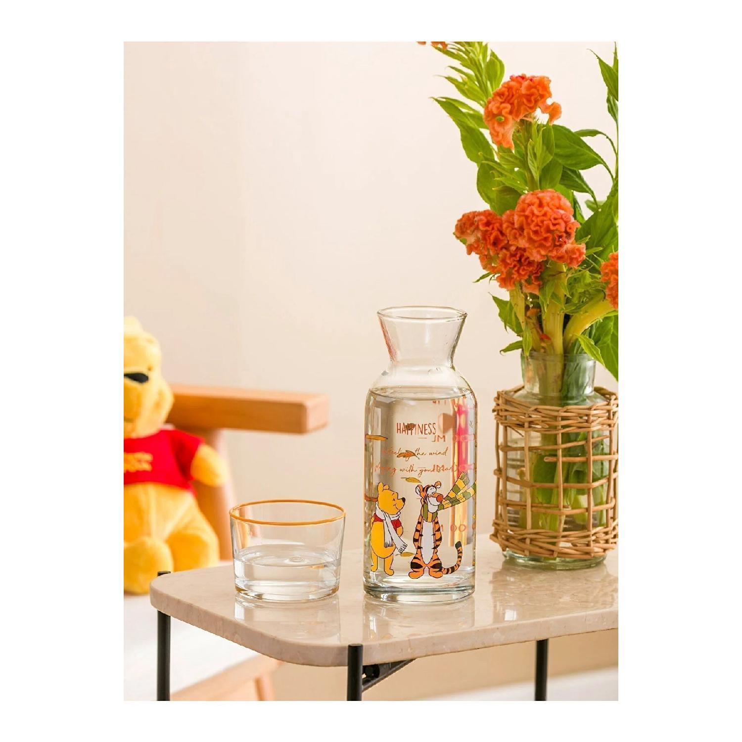 

Lcw Home Winnie The Pooh Printed Glass Carafe Jug With Lid 700 Ml