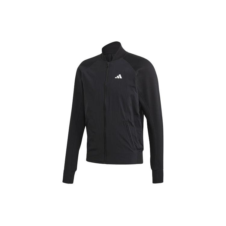 adidas M Vrct Tiger Embroidered Pattern Athleisure Casual Sports Jacket Black Men s FM9970 S