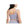 Nike Nsw Everyday Modern Solid Logo Asymmetrical Crop Sports Tank Women Tops Mist-Grey-Blue DV7927