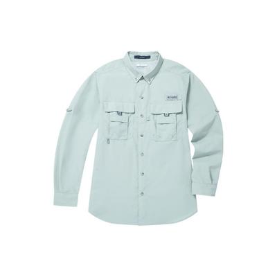 Bahama Logo Embroidered Solid Color Long Sleeve Shirt Men Shirts Light-Blue FJ7048-337