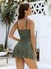 European Hollow Out One-Piece Swimsuit: Women's Slimming Sexy Skirted Bikini