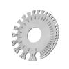 652F Stainless Steel 0-36 Round AWG SWG Wire Gauge Thickness Measuring Sheet Diameter Metal Machinist Measurement Plate Ruler
